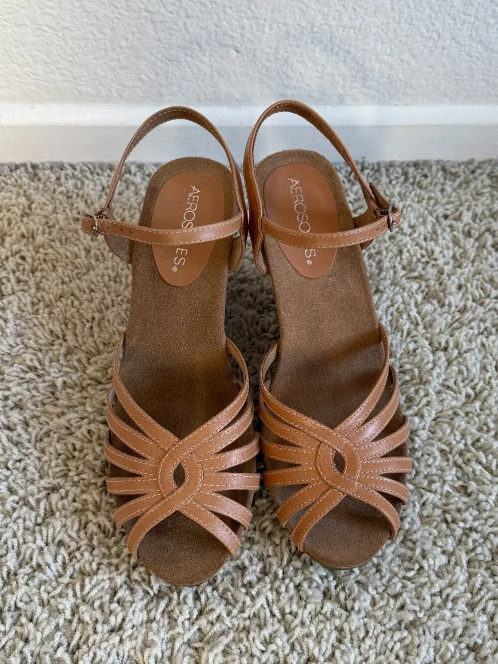 AEROSOLES strappy wedge